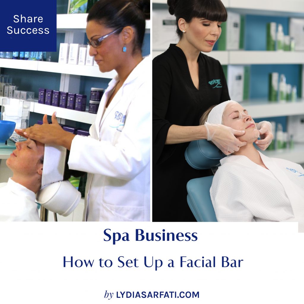 How To Set Up A Facial Bar 